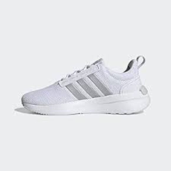 Adidas Racer TR21 Shoes Women's Size 10.5 Cloud White/Silver Sneaker NWT - Picture 1 of 13